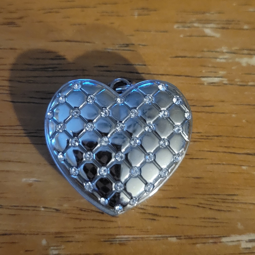 Origami Owl Silver Heart Locket